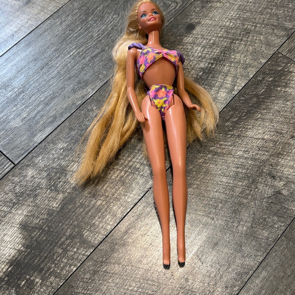 Vintage Barbie in glitter bikini